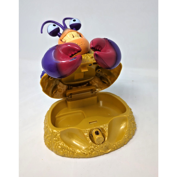 Disney Moana Tamatoa Jewelry Box & Ring Crab Singing Shiny Glittery Tested Works - Picture 4 of 5
